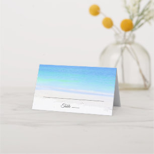 Placement Belle carte de place de mariage de plage