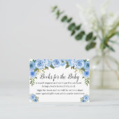 Placement Bleu Apportez une carte d'insertion de baby shower (Debout devant)