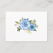 Placement Bleu Apportez une carte d'insertion de baby shower (Dos)