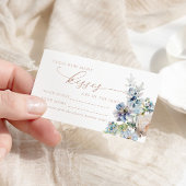 Placement Blue Hydrangea Combien de baisers Douche Carte de