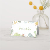 Placement Boho Dinosaures Carte de lieu d'anniversaire (Dos)