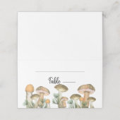 Placement Bois de forêt champignons carte de place (Extérieur déplié)