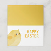 Placement Bonne carte buffet de Pâques avec petit poulet (Extérieur déplié)