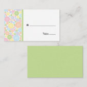 Placement Bouton mou | Carte de siège de table (Devant / Derrière)