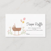 Placement Carte Boho Diaper Baby shower de jeu (Devant)