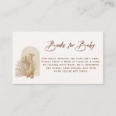 Placement Carte Boho Nursery Book Demande de réservation (Devant)