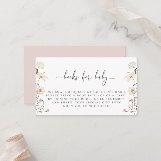 Placement Carte Boîtier de demande de réservation de fleur s (Devant/Arrière en situation)