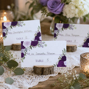 Placement Carte d'accompagnement de mariage à écrire Roses B