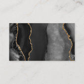 Placement Carte d'accompagnement de mariage chic en agate no (Dos)
