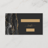 Placement Carte d'accompagnement de mariage chic en agate no (Devant)