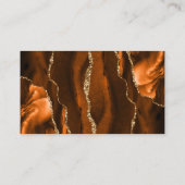 Placement Carte d'accompagnement de mariage Chic Rust Gold A (Dos)