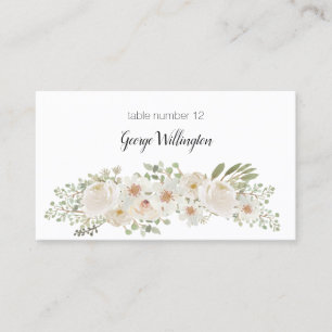 Placement Carte d'accompagnement de mariage élégante et roma