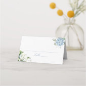 Placement Carte d'accompagnement de mariage Élégante Hydrang (Devant)
