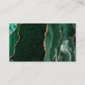 Placement Carte d'accompagnement de mariage en agate dorée e (Dos)