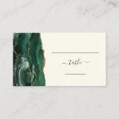Placement Carte d'accompagnement de mariage en agate dorée e (Devant)