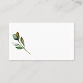 Placement Carte d'accompagnement de mariage florale rustique (Dos)