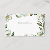 Placement Carte d'accompagnement de mariage florale rustique (Devant)
