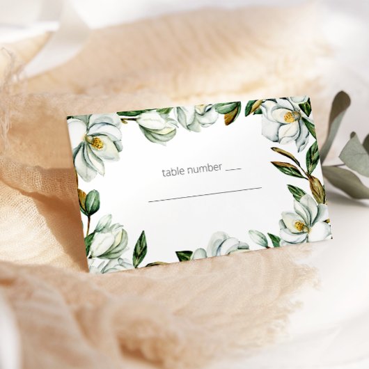 Placement Carte d'accompagnement de mariage florale rustique