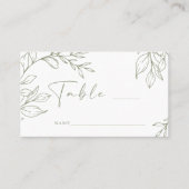 Placement Carte d'accompagnement de mariage simple fleur boh (Devant)