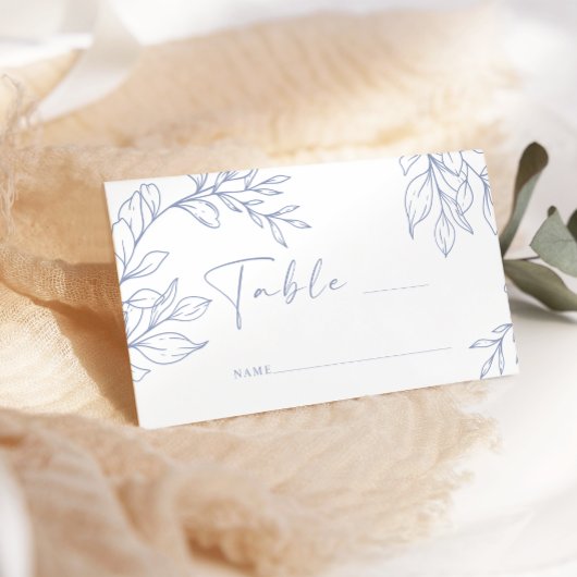 Placement Carte d'accompagnement de mariage simple Fleur de 