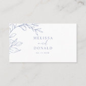 Placement Carte d'accompagnement de mariage simple Fleur de  (Dos)