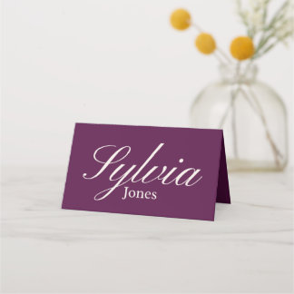 Placement Carte d'accompagnement de table pliée pour mariage