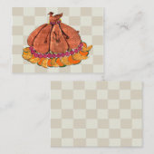 Placement Carte d'action de grâces (Devant / Derrière)