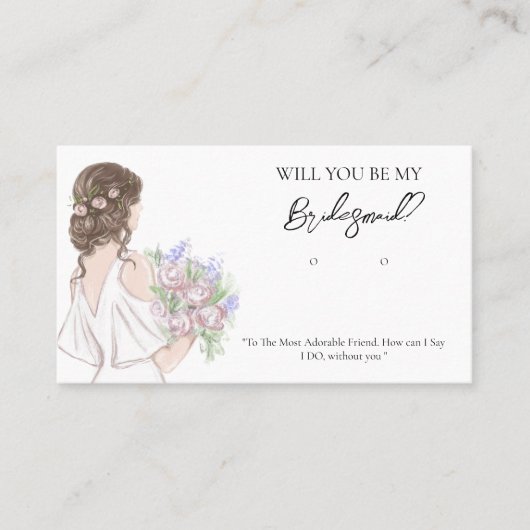 Placement Carte d'affichage de la femme de mariage (Devant)