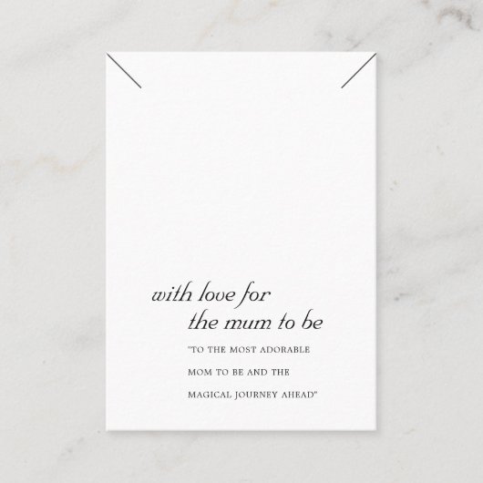 PLACEMENT CARTE D'AFFICHAGE DE LA MUM BLANCHE NOIRE À CADEAU (Devant)