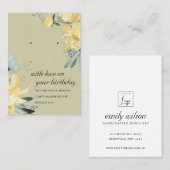 PLACEMENT CARTE D'AFFICHAGE DE L'AMI D'ANNIVERSAIRE KRAFT YE (Devant / Derrière)