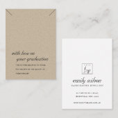 PLACEMENT CARTE D'AFFICHAGE DE NIVEAU CHIC KRAFT RUSTIQUE (Devant / Derrière)