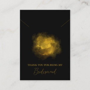 Placement Carte d'affichage du collier de servante d'aquarel