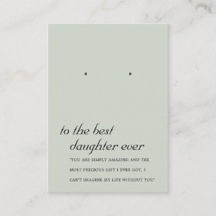 PLACEMENT CARTE D'AFFICHAGE GRAY GREEN FILLE AMIE DE LA FILL