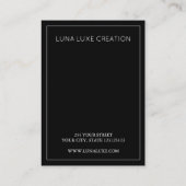 Placement Carte d'affichage simple collier de servante d'acc (Dos)