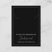 Placement Carte d'affichage simple collier de servante d'acc (Devant)