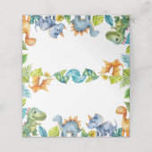 Placement Carte d'anniversaire de l'Anniversaire des Dinosau (Extérieur déplié)