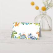 Placement Carte d'anniversaire de l'Anniversaire des Dinosau (Dos)