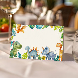 Placement Carte d'anniversaire de l'Anniversaire des Dinosau