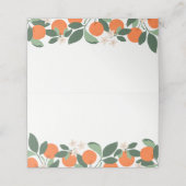 Placement Carte de Baby shower minimale pour les agrumes de  (Extérieur déplié)