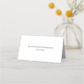 Placement Carte de baptême à croix dorée chrétienne religieu (Dos)