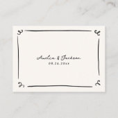 Placement Carte de Budget Dessinée à la Main Fantaisiste (Dos)