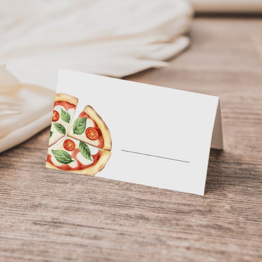 Placement Carte de buffet à remplir pour pizza