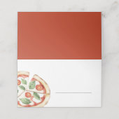 Placement Carte de buffet à remplir pour pizza (Extérieur déplié)