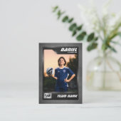 Placement Carte de commerce de football personnalisée Graphi (Debout devant)