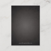 Placement Carte de défilement Baroque Noir & Argent (Dos)