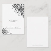 Placement Carte de défilement Baroque Noir & Blanc (Devant / Derrière)