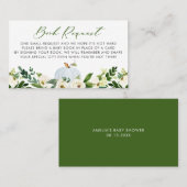 Placement Carte de demande de Baby shower Citrouille bleu (Devant / Derrière)