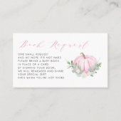 Placement Carte de demande de Baby shower d'automne Citrouil (Devant)