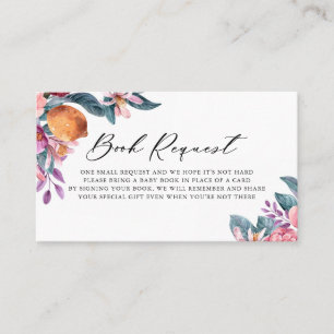 Placement Carte de demande de Baby shower pour les oranges b