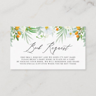 Placement Carte de demande de livre Orchidées & Kumquats aqu